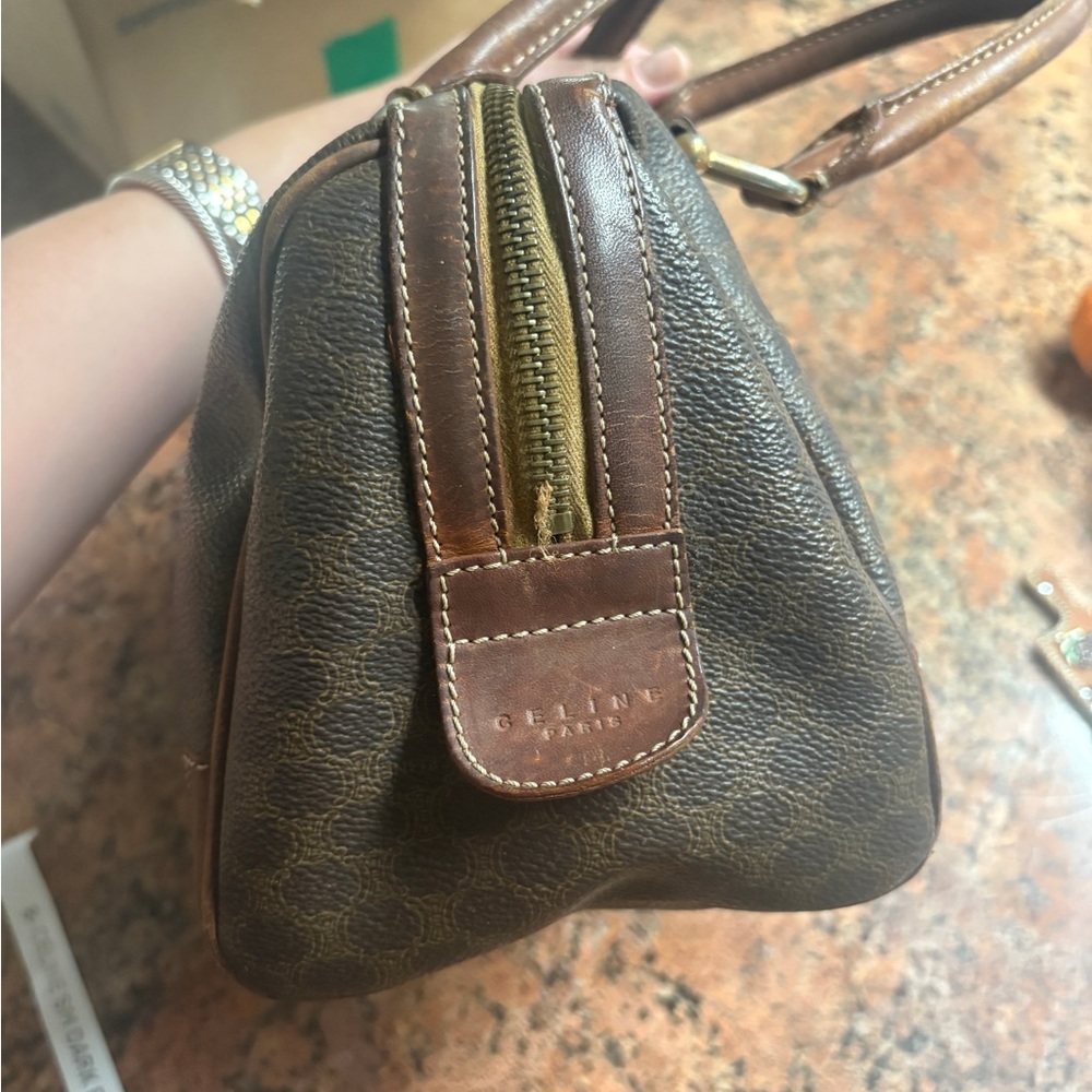 Celine Brown Patterned Duffel Bag - image 6